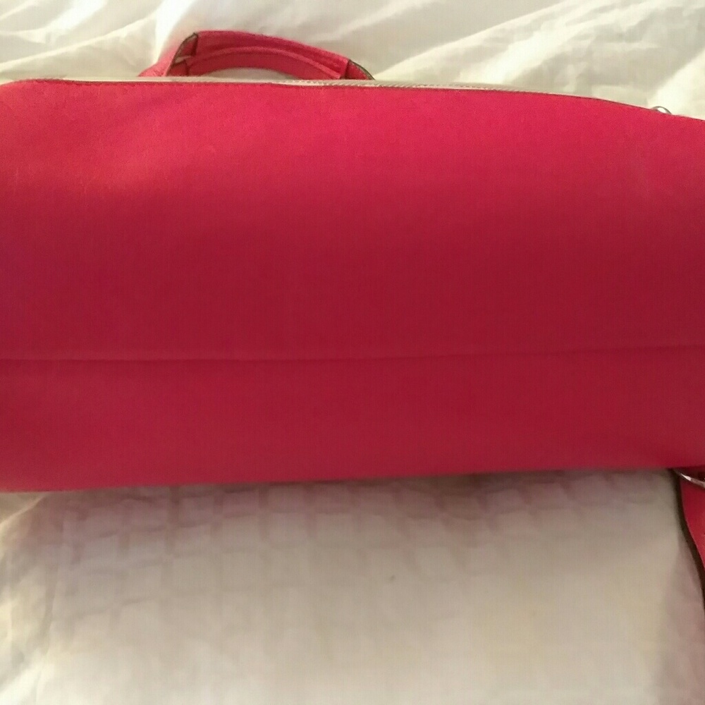 Coach tote pink and tan - Picture 5 of 8